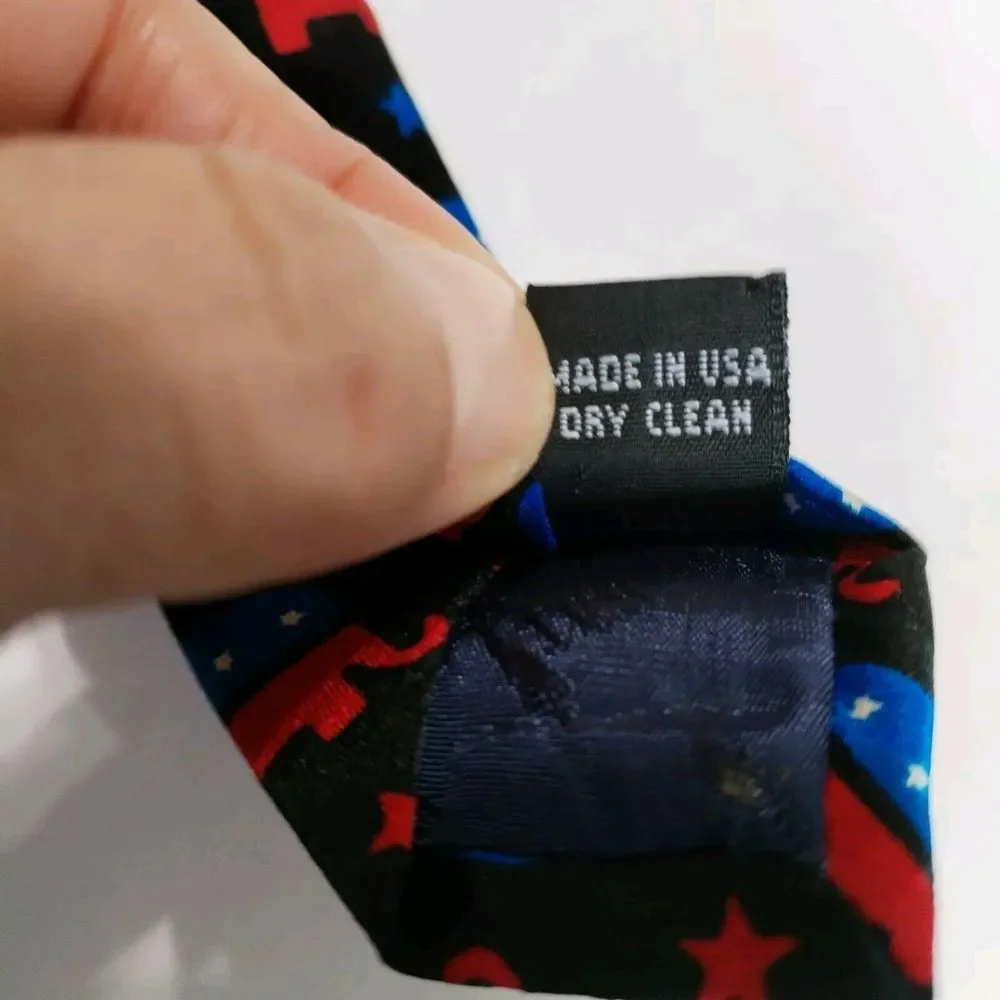 Political Neck Tie Conservative Elephant GOP Republican Party Blue Red 1…‎